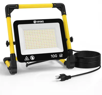 LED-Bauleuchte 100 W, 8700 lm, 3 Farbtemperaturen, IP66, 5 m Kabel
