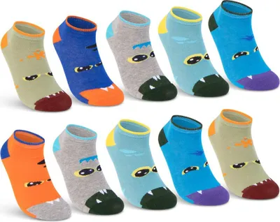Produktbild von 10 Paar Kinder Sneaker Socken Jungen Baumwolle Kindersocken 56511 - Farbmix 27-30