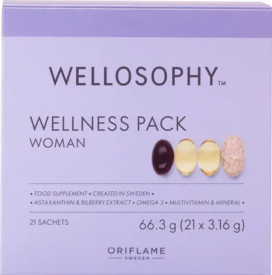 Immagine prodotto di Oriflame WellnessPack Wellosophy per donne 21 pezzi.