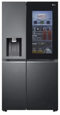 Productafbeelding van LG GSXV91MCAE Koelkast Side-by-Side 635 lt Wi‑Fi Zwart