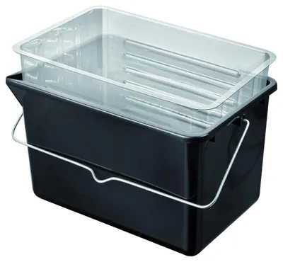 Produktbild von STORCH Farbeimer-Set mit 5 x Eimereinsatz, schwarz, 12 l