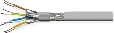 Productafbeelding van VALUE S/FTP-(PiMF-)kabel, Cat.8 (klasse I), massief, AWG22, LSOH, grijs, 100 meter