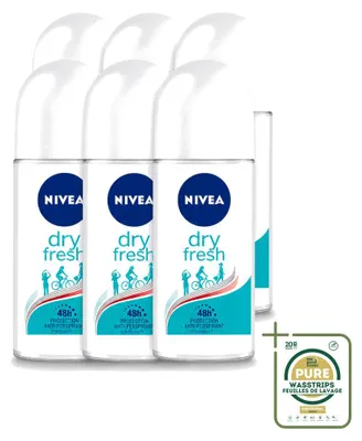 Produktbild von 6 x Nivea Dry Fresh Deodorant Roller - 50 ml - Vorratspackung - 6 Stücke