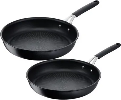 Produktbild von Set mit 2 antihaftbeschichteten bratpfannen, 24 und 28 cm, schwarz Lagostina 012165600002