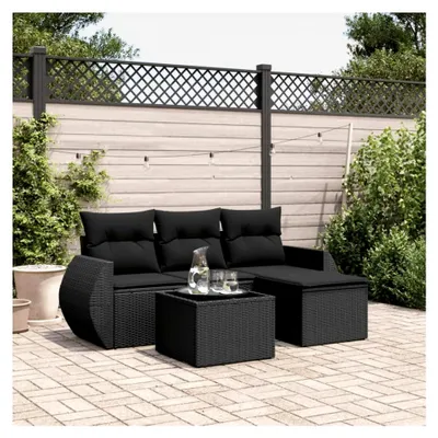 Produktbild von Gartenlounge mit Stauraum für Balkonmöbel, Rattan Sofa und Ecklounge