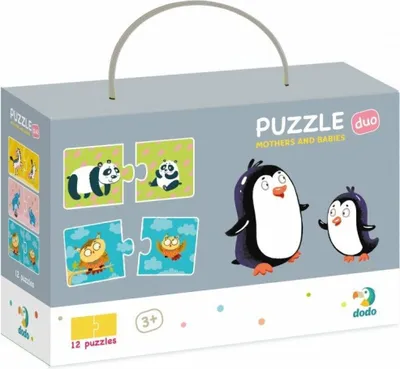 Obrázok produktu pre DoDo Puzzle Duo - Mamiky a bbtk 12x2 dieliky