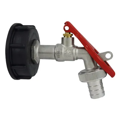 Immagine prodotto di Adattatore IBC con valvola di uscita a sfera bloccabile 1/2'' : 1/2 pollice Versione: 1/2 pollice
