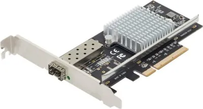 Zdjęcie produktu dla Digitus Jednoportowa karta sieciowa 10G SFP PCIe, Wewnętrzny, Przewodowa, PCI Express, Włókno, 10000 Mbit/s