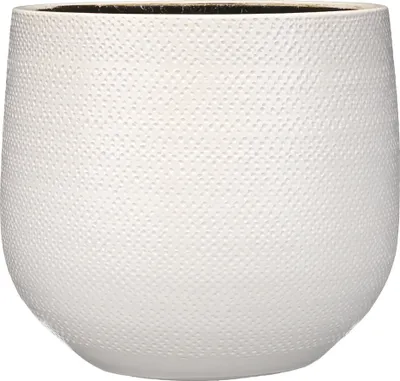 Produktbild von Mica Decorations Gabriel Blumentopf - H25 x Ø29 cm - Keramik - Weiß