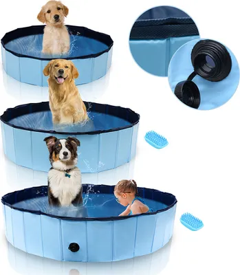 Produktbild von Wolketon Dog Pool PVC skladací detský bazén 80 cm lepiaci bazén pádlo