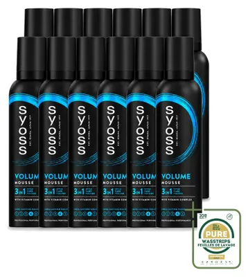 Obrázok produktu pre 12 kusov peny na objem vlasov Syoss - 250 ml - balenie s 12 kusmi