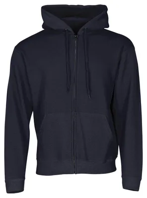 Produktbild von CLASSIC HOODED SWEAT JACKET | Uni Kapuzenjacke mit verdecktem Reißverschluss, Baumwolle-Polyester-Mix, doppelte Kapuze & Vordertaschen