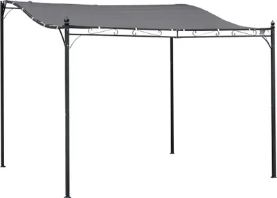 Image de Pavillon de jardin - Pergola - 3 x 3 m - 16 trous de drainage - Toit en toile - Pour terrasse et jardin