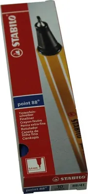 Produktbild von Fineliner - STABILO point 88 - 10er Pack - blau