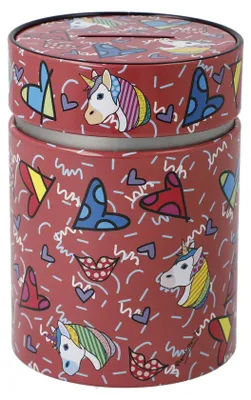 Produktbild von Goebel Spardose emoji by BRITTO - I love unicorns, Metall, Bunt, 11 cm, 66460031