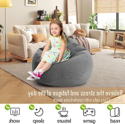 Zitzakhoes für Kinder und Erwachsene - Waschbarer XL Zitzakhoes, geeignet für Sofa und Spieltiere, ideal für drinnen und