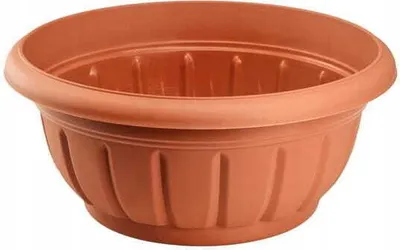Zdjęcie produktu dla Doniczka misa plastikowa terakota na kwiaty 20x9,5 cm