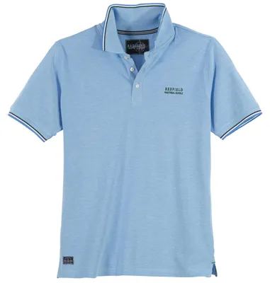 Produktbild von Redfield XXL Poloshirt himmelblau melange modisch