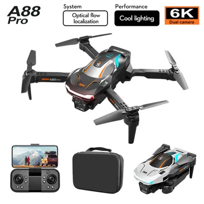 Produktbild von Zimilo 8K HD Drohne mit Dual-Kamera, Optischer Fluss, faltbar, 20 Min Flugzeit, 360° Flip, 2.4G Fernbedienung, Anfängerfreundlich