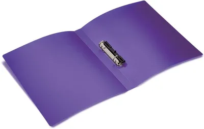 Produktbild von Ringbuch A4 2 Ringe 25mm transluzent violett Packung mit 3 Stück