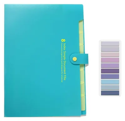 Image de Poche de rangement A4 avec 8 compartiments, couleur bleu marine