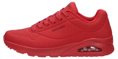 Produktbild von Skechers Uno - Stand On Air Sneaker, flache Sohle, rot, Größe 45
