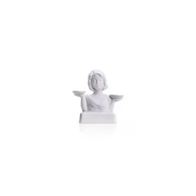 Obrázok produktu pre Porcelánová figúrka Váhy, 10 cm, biela – dekorácia so znamením zverokruhu
