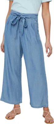 Produktbild von Vero Moda Mia Loose Summer Ankel Hochbundhosen Blau XS / 32 Frau Blau XS