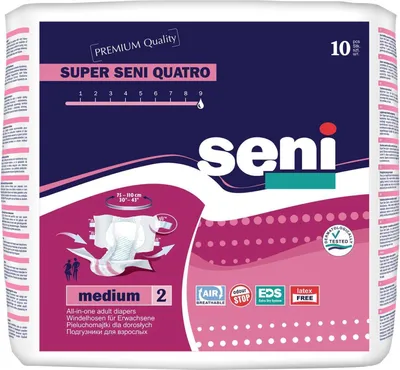 Produktbild von TZMO Super Seni Quatro Windelhose 10 Stück Gr. M
