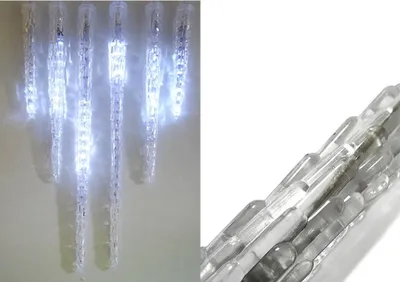 Image de Guirlande Leds Effet Givre 2,5m 6 Bandelettes Assorties Ip44