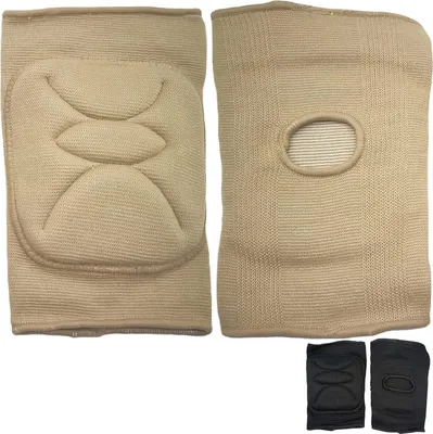 Produktbild von Weiche Kniepolster Tanzen Volleyball Kniebandage Elastisch Schutzausrüstung XL Beige