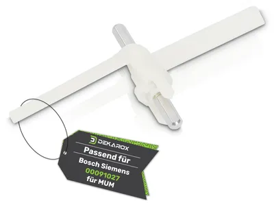 Doorloopsnijbladen für Küchenmaschine, 166x79x31 mm, Kunststoff, weiß