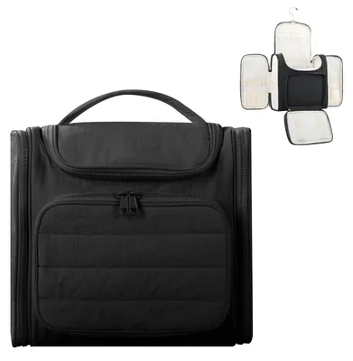 Image de Grande pochette de toilette étanche à suspendre pour femmes - Organisateur de voyage pour maquillage