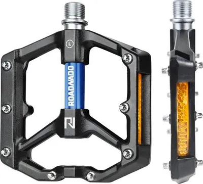 Produktbild von Famanu Fahrradpedale mit Reflektoren - Schwarz