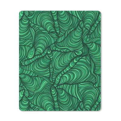 Produktbild von MuchoWow® Mauspad Mousepad Grün - Muster - Sommer 19x23 cm - Mousepads - Maus Mat - Pad - Mausunterlage - Mauspads - Spielen