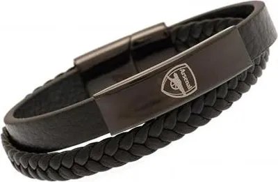 Produktbild von Arsenal FC - Armband, Leder BS4239 (Einheitsgröße) (Schwarz)