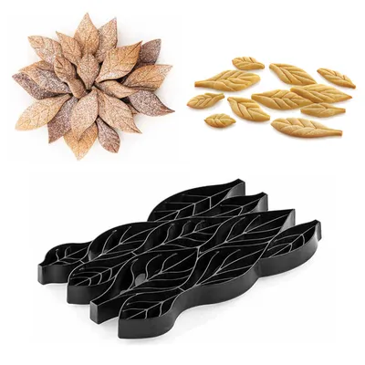 Obrázek produktu pro Silikomart Vykrajovátko na sušenky Leaves 24x15x2cm, černé