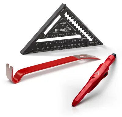 Markierwerkzeug-Set: Tiefenmarkierer, 180-mm-Winkel & Brecheisen