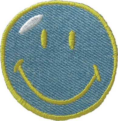 Produktbild von Mono Quick 04074 Smiley © Jeans, Bügelbild, Patch, ca. 5,5 x 5,5 cm