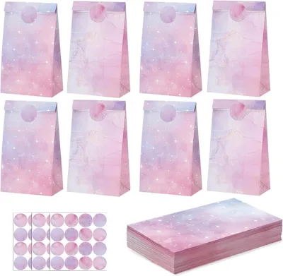 Imagen del producto de Bolsas de regalo para niñas - Set de 36 - 24 x 13 x 8 cm - Bolsas de regalo para fiestas infantiles