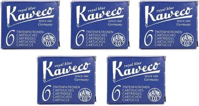 Obrázok produktu pre Sada 30 farebných náplní do pera Kaweco – Kráľovská modrá (modrá)