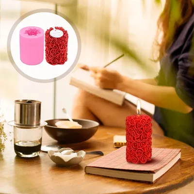 Produktbild von Silikonische Gießformen für Rosen und Blumen - DIY Chocolade und Fondant Taartformen