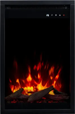 Produktbild von AFLAMO 3D Elektrokamineinsatz – realistische Flammen für Ihren Kamin - Ultra-realistische Flammenoptik - Einbaukamin - 40x60x20 cm - Dekorativer LED-Elektrokamin mit Heizfunktion 750/1500 W
