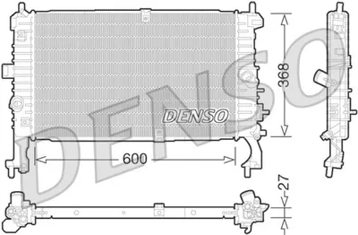 Produktbild von DENSO Kühler, Motorkühlung DRM20106