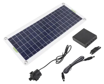 Produktbild von Solarbetriebene Wasserpumpe mit Fontänenfunktion - Standardmodell für Garten und Teich