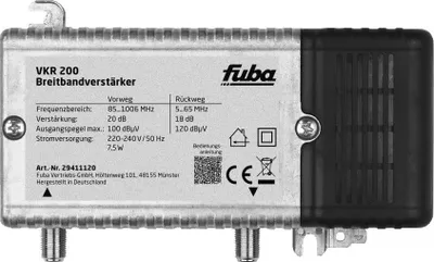 Produktbild von FUBA VKR 200 Verstärker 20 db Breitbandverstärker 20DB