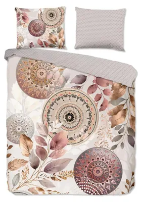 Productafbeelding van HIP Dekbedovertrek "Afina" - Grijs - (200x220 cm) - 100% Katoen