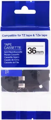 Produktbild von Kompatibles Klebeband TZe-FX661 (schwarzer Druck/gelbe Rückseite)