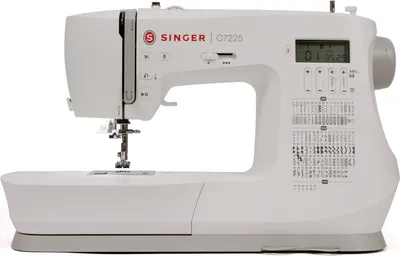 Produktbild von SINGER C7225, Weiß, Computergesteuerte Nähmaschine, Nähen, 1 Schritt, LCD, Elektro