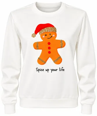 Produktbild von ONLYDA XMAS L/S O-NECK BOX SWT Cloud Dancer/Yda cookie spice S